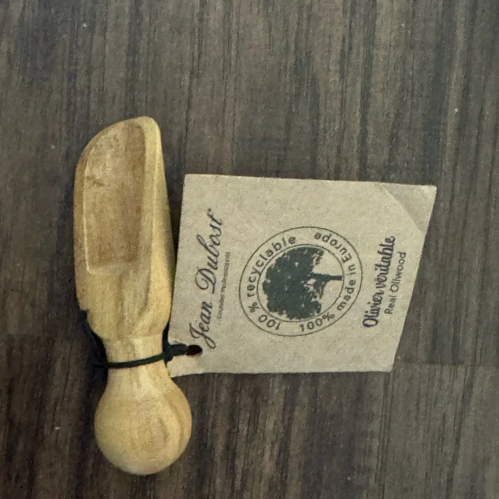 Williams Sonoma Jean dubost Olive Wood salt spice Scoop